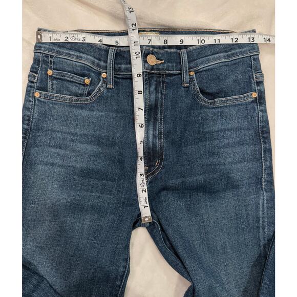 MOTHER The Insider Step Fray Crop Girl Crush Stretch High Rise Jeans size 28 - Picture 11 of 11